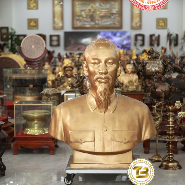 Tượng Bác Hồ Bằng Đồng Đỏ Nguyên Chất
